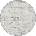 Round Area Rug Living Room: 8 ft Modern Washable Carpet Gray | by FXRHLP