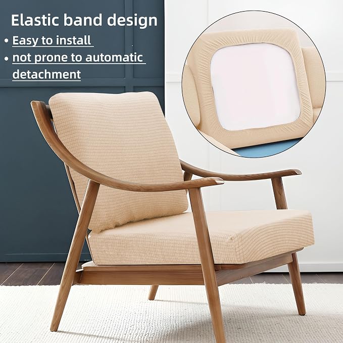 8PCS Patio Cushion Covers.Patio Furniture Couch SeatSlipcovers | Washable - Image 5