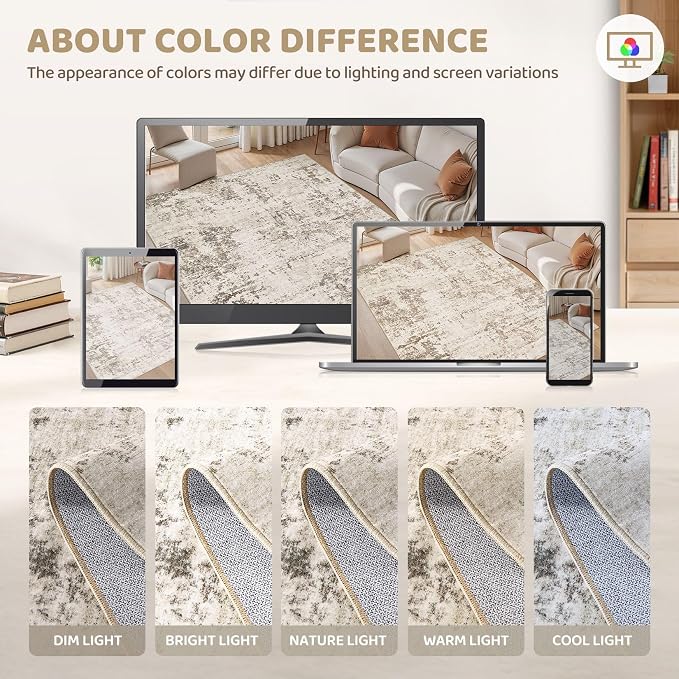 UERMEI 9x12 Area Rug Living Room Rugs - Image 6