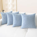 CaliTime Decorative Couch Throw Pillow Covers 18 X 18 Inches Baby Blue | Pack by CaliTime