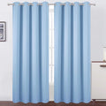 Blackout Curtains 66 x 95 inch/Sky Blue Curtains Set of 2 Panels/Thermal by Lemomo