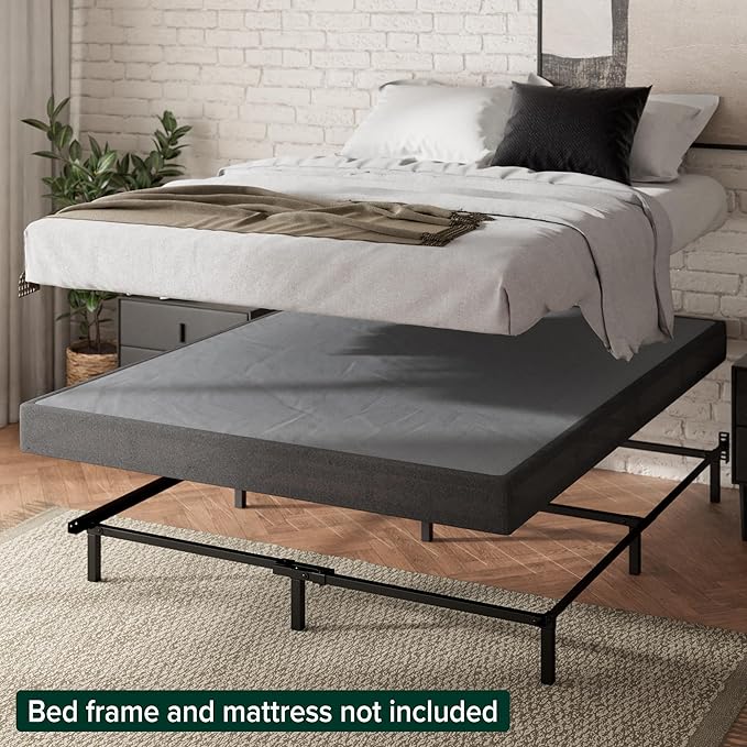 ZINUS 5 Inch Full WonderBox(TM) Smart Box Spring, Quick Assembly Mattress Foundation, Durable Metal Frame, Grey