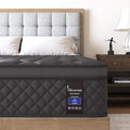 King Mattress, 10 Inch Hybrid Mattresses Euro Top Medium Firm for Back & Lumbar Support, 100 Night Trial, Individual Pocket Spring Bed for Motion Isolation & Pressure Relief