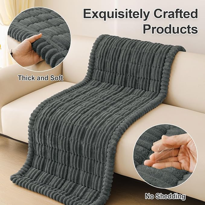 Couch Cover for Dogs, Washable Non Slip Plush Flannel Sofa Protector | Thick - Image 8