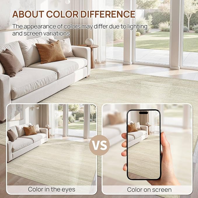 UERMEI 7x9 Washable Area Rug - Image 7