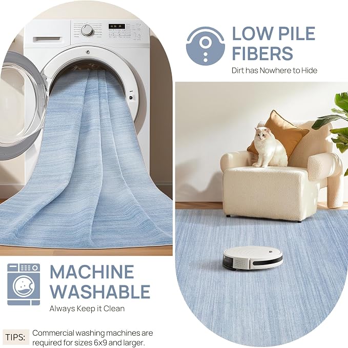 UERMEI 9x12 Washable Area Rug - Image 9