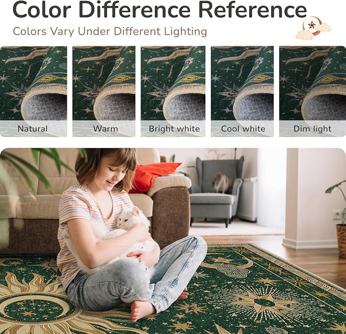 Vacuum-Friendly, 2x10 Washable Area Rug - Image 6