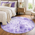 RELEANY Washable Round 4ft Area Rug by RELEANY