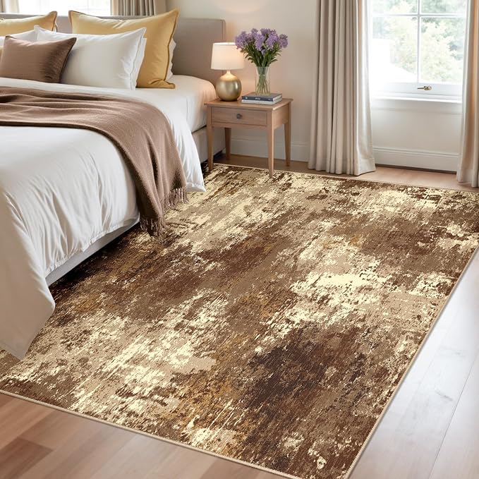 RELEANY Washable 4'x6' Abstract Area Rug - Image 2
