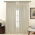 Pinch Pleated Linen Curtains 100% Blackout 102 Inches Long by AUSSPVOCT