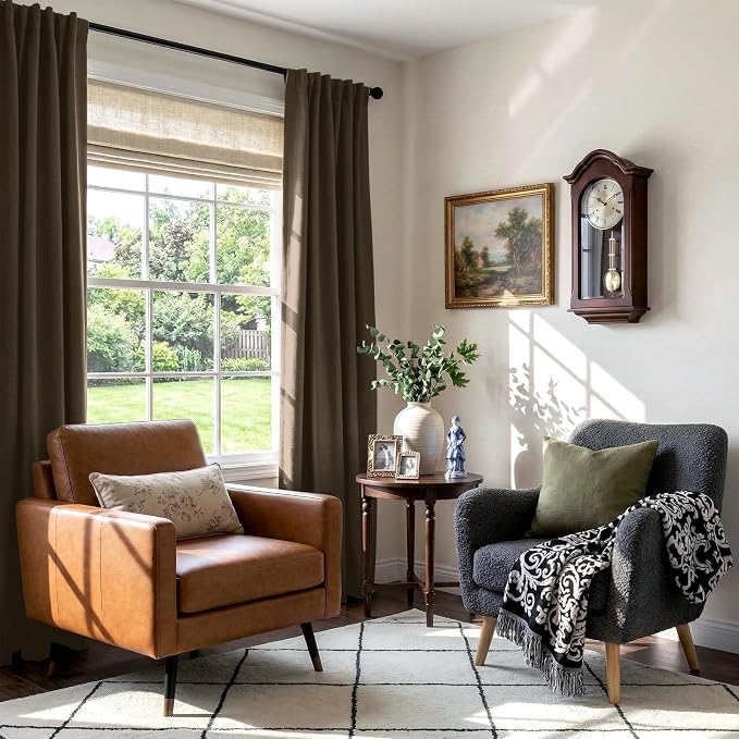 Faux Linen Total Blackout Curtains - Image 6