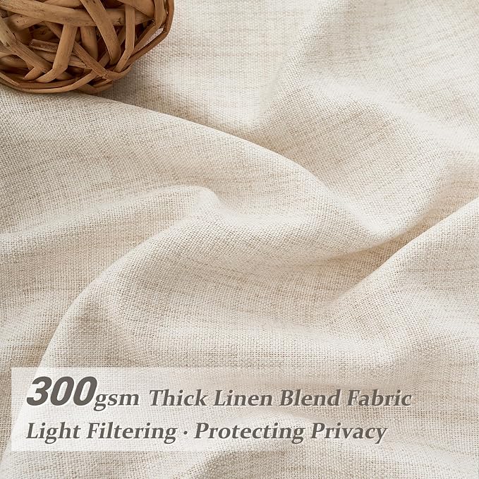 PleatedDrapes Light Filtering Kitchen Curtains 63 Inches Long 2 Sets, Basement - Image 2