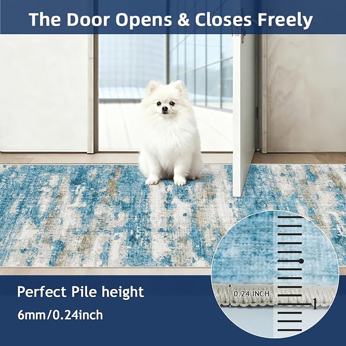 Washable Runners for Hallway 2x6 Runner Rug, Ultra-Thin Kitchen Runner Rugs - Image 5