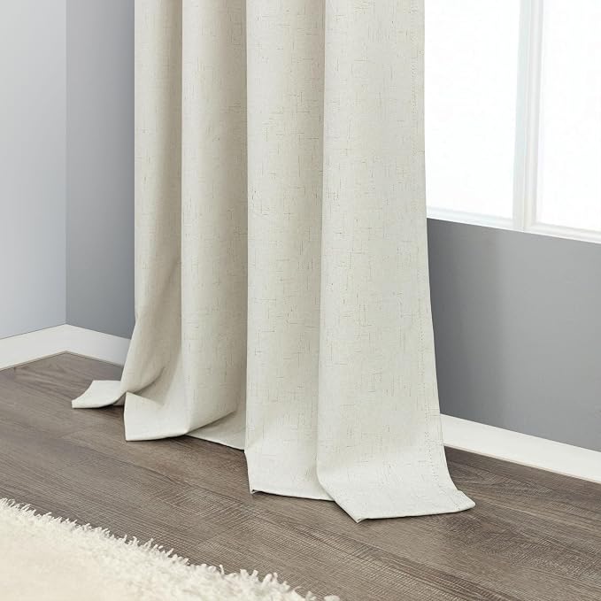 100 Inch Curtains Blackout for Bedroom Cooling Black Out Large Window Linen - Image 8