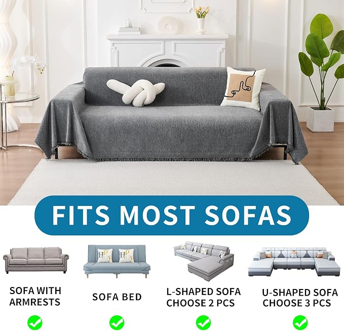 HAOMAIJIA Non Slip Couch Cover Sofa Covers - Image 5
