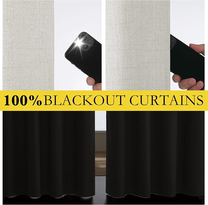 NICETOWN 100% Blackout Nursery Curtains, Thermal Insulated & Noise Reducing - Image 2