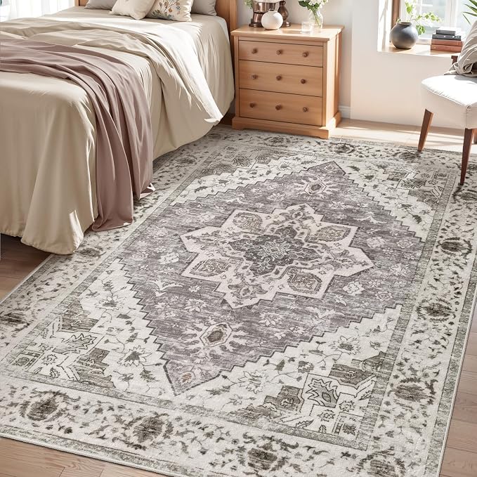 SERISSA 5x7 Washable Non Slip Boho Area Rug - Image 6