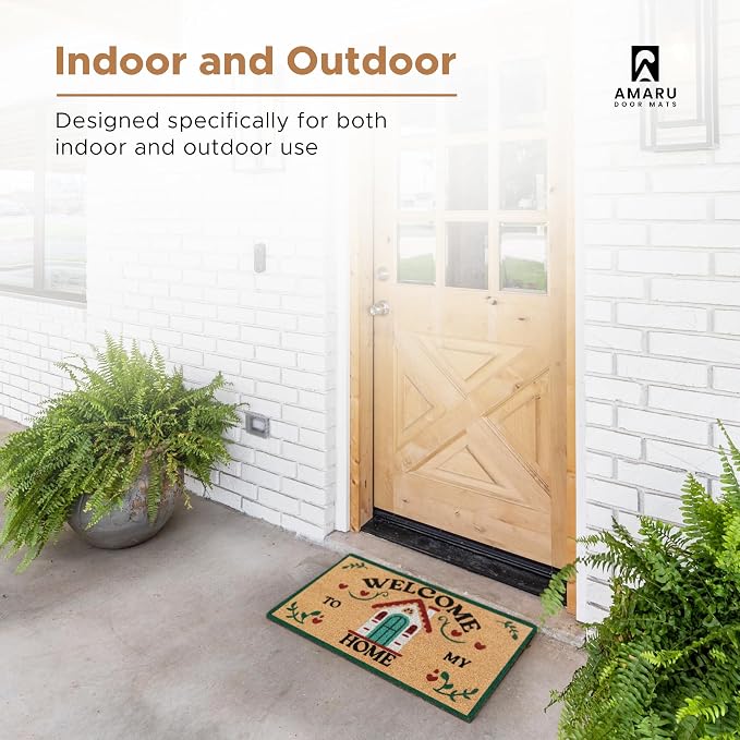 Coir Welcome Mat, Welcome to My Home, 17x29 in | 100% Natural Coir, - Image 5