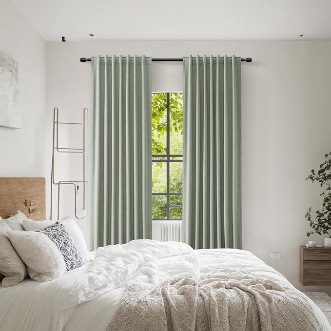100% Blackout Curtains 120 Inch Length 2 Panels Set - Image 8