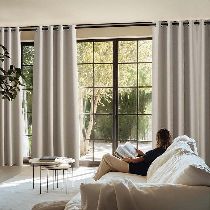 NICETOWN 100% Blackout Curtains 63 inches Long - Image 8