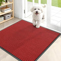 OLANLY Front Door Mat 35x30, Waterproof Heavy-Duty Indoor Outdoor Doormat | Red by OLANLY