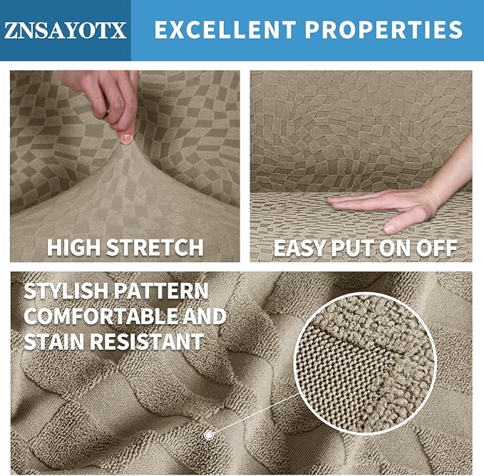 ZNSAYOTX 1 Piece Stretch Chair Cover - Image 3