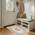 RELEANY Washable Area Rug, Small 2'x4', Water Repellent, Pet Friendly, Vintage by RELEANY