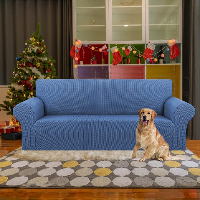Stretch Couch Covers for Sofa, 3 Cushion Couch Slipcover, Riverside | 1-Piece - Image 2