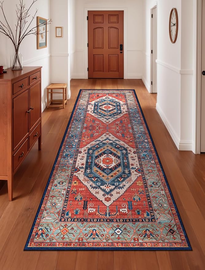 SERISSA 3x7 Washable Non Slip Boho Runner Rug - Image 5