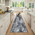 RELEANY Washable Runner 2'x9' Abstract Area Rug by RELEANY