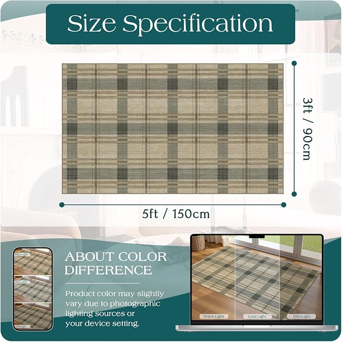 3x5 Buffalo Entry Rug - Image 6