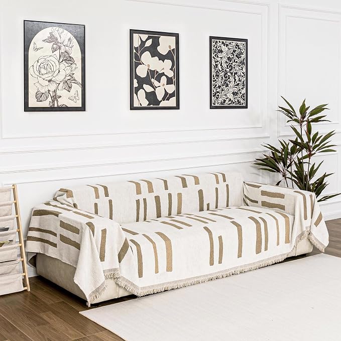 MYSKY HOME Sofa Covers for Sectional Sofa, Couch Cover for Dogs, Couch Covers by MYSKYHOME