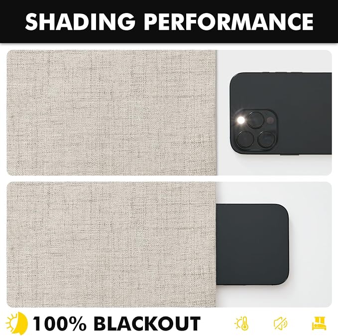 MIULEE 100% Blackout Linen Curtains - Image 7