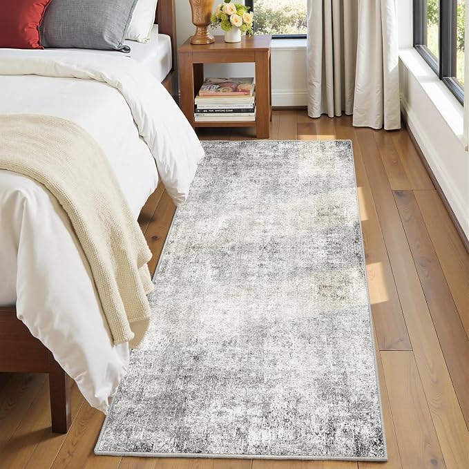 RELEANY Washable Runner 2'x8' Abstract Area Rug - Image 4