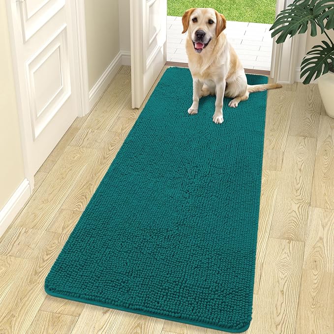 OLANLY Dog Door Mat for Muddy Paws 70x24, Super Absorbent Chenille Mud Mat | by OLANLY