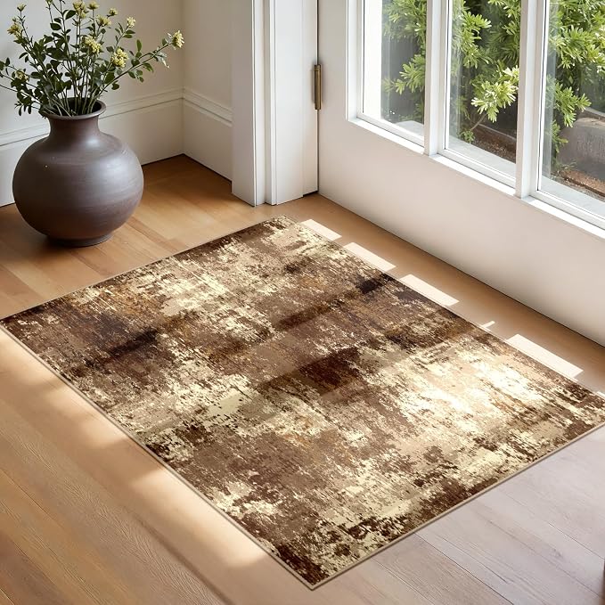 RELEANY Washable 2'x3' Abstract Area Rug - Image 3