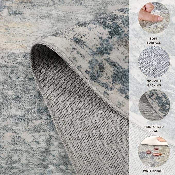 UERMEI 3x5 Area Rug Living Room Rugs - Image 9
