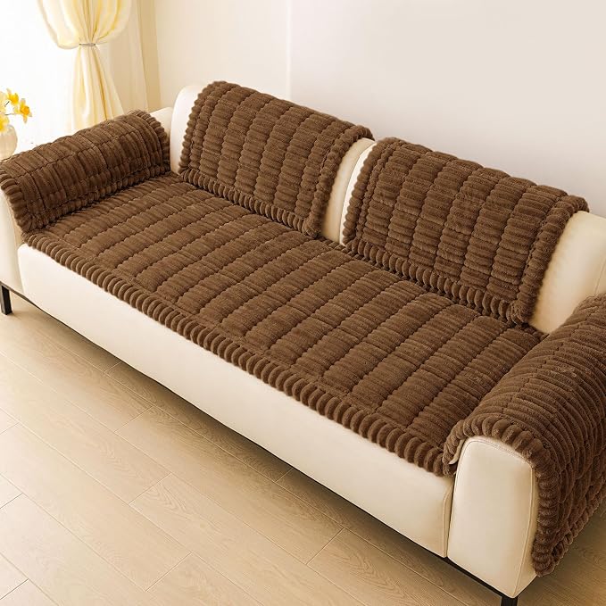 Couch Cover for Dogs, Washable Non Slip Plush Flannel Sofa Protector | Thick - Image 9