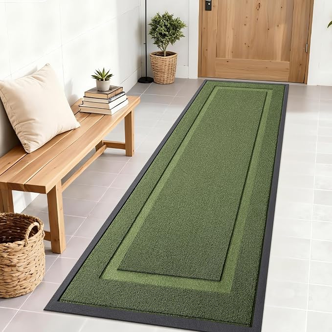 OLANLY Front Door Mat Outside 71x23, All-Season Heavy-Duty Rubber Doormat | by OLANLY