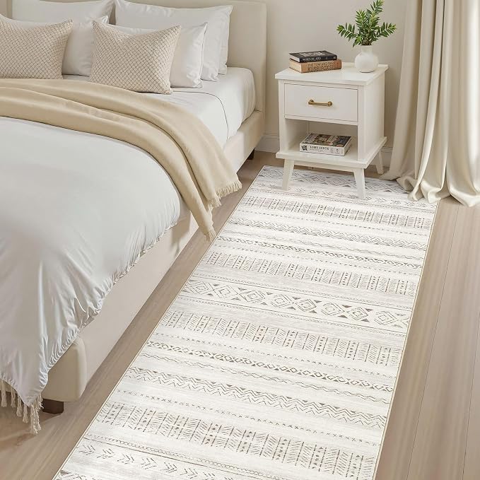cotiled Hallway 3x8 Runner Rugs Washable Boho Moroccan Soft Rug | Non-Slip - Image 4