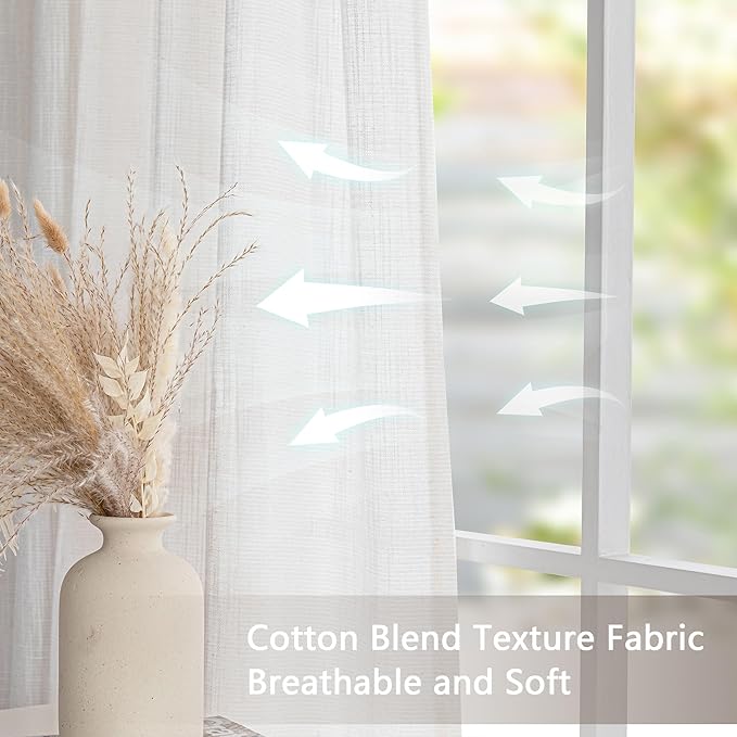 MYSKY HOME Natural Curtains for Living Room 1 Panel - Image 5