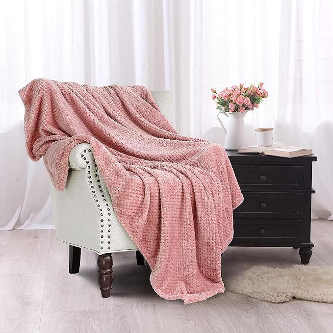 Exclusivo Mezcla Large Waffle Fleece Throw Blanket - Image 8