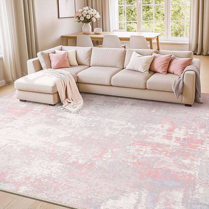 RELEANY Washable 8'x10' Abstract Area Rug - Image 7