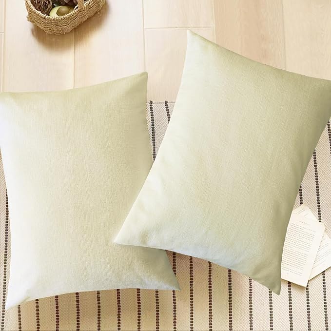 CaliTime Decorative Standard Throw Pillow Covers 26 X 20 Inches Beige | Pack of - Image 5