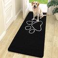 OLANLY Dog Door Mat for Muddy Paws 70x24, Paw Print Design Chenille Mud Mat | by OLANLY