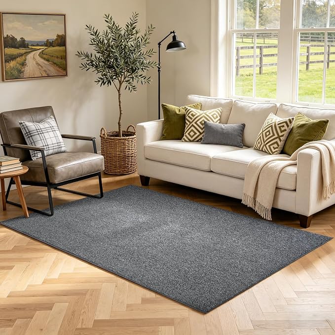 3x5 Black/White Area Rug Washable Non-Slip Soft Thin by Unknown