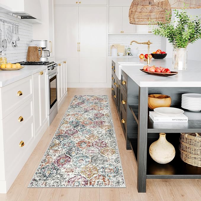 Lahome Moroccan Hallway Runner Rug, 2x6 Kitchen Runner Rugs Washable | Bthroom - Image 5