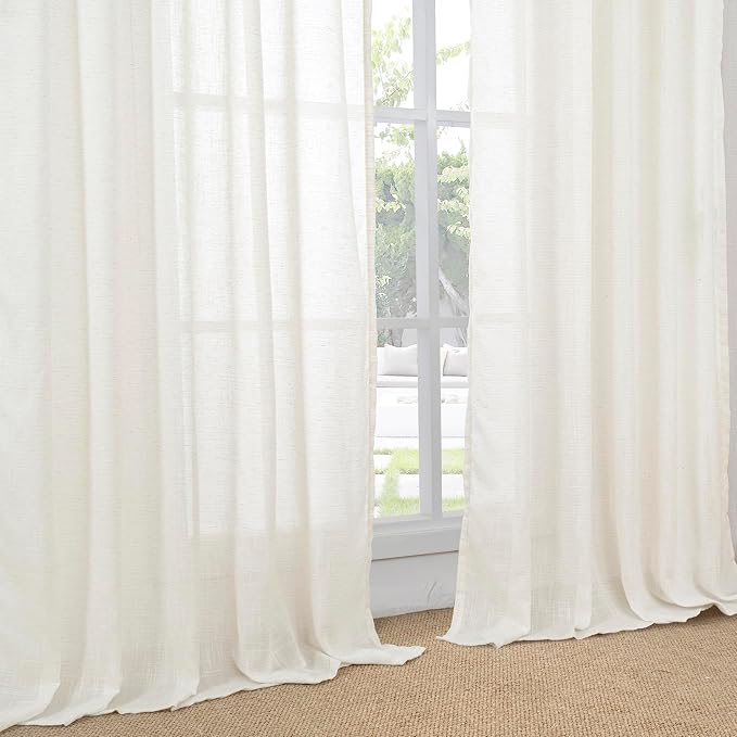 BGment Natural Linen Curtains 42X63 Inch Length - Image 8