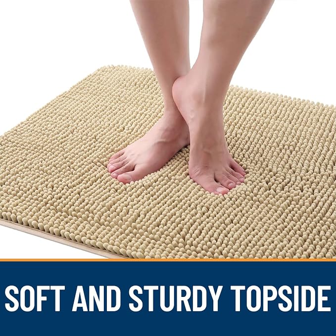 OLANLY Dog Door Mat for Muddy Paws 47x17, Super Absorbent Chenille Mud Mat | - Image 4