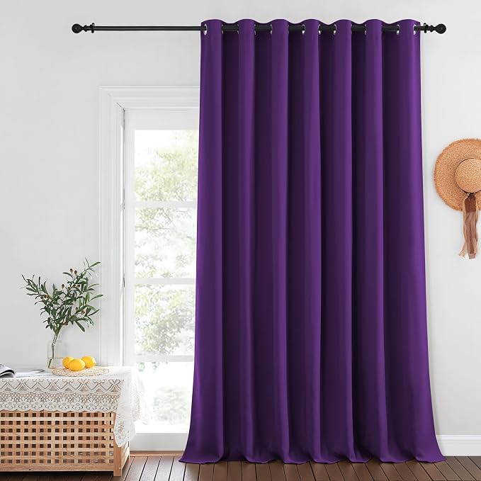 NICETOWN Blackout Patio Curtains 100 x 144 Inches Long - Image 8